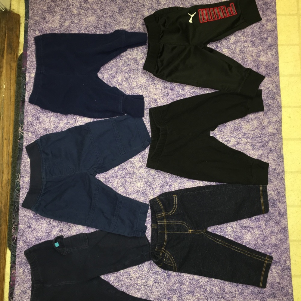 BUNDLE baby boy sweats, jeans, & windbreaker